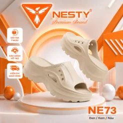 { NE73 } Dép Sục Nesty Cao 7cm Thương Hiệu Nesty – Êm Nhẹ, Đúc Nguyên Khối Hottrend 2026