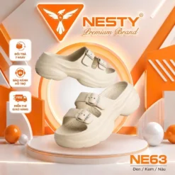 [NE63] Dép Hai Quai Đúc Nguyên Khối NESTY Đế Cao 6Cm Chất Liệu Nhựa EVA Cao Cấp Êm Chân Không Mùi